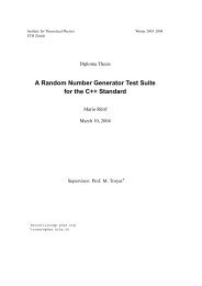 A Random Number Generator Test Suite for the ... - Comp-phys.org