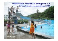 FÃ¶rderverein Freibad am Weingarten e. V., GÃ¤rtringen