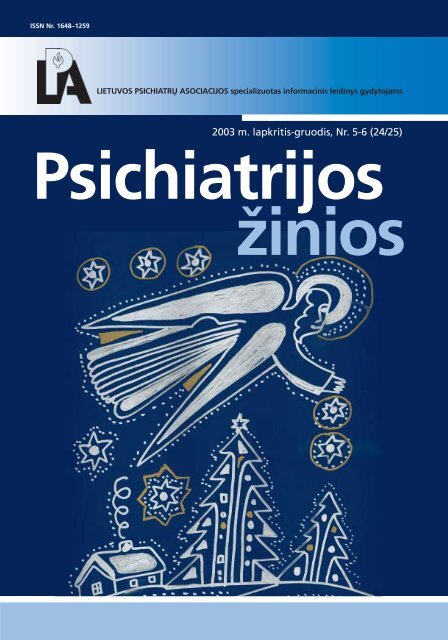 psichiatrijos zinios 2003_2 - Lietuvos psichiatrÅ³ asociacija