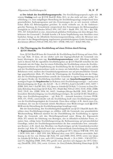 F. ErschlieÃungs- und ErschlieÃungsbeitragsrecht (Fischer), (pdf)