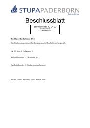 Haushaltsplan 2012 (PDF) - StuPa Uni-Paderborn - UniversitÃ¤t ...