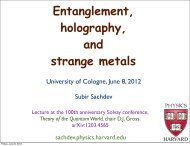 Entanglement, holography, and strange metals - Harvard University