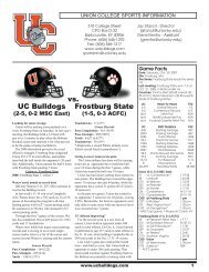 game-notes-frostburg.. - Union College Athletics