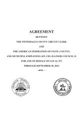 2009-2013 Winnebago Agreement: AFSCME Circuit Clerk Local 473