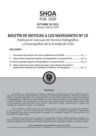 BOLETÃN DE NOTICIAS A LOS NAVEGANTES NÂº 10 - Shoa