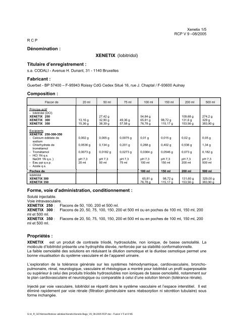 Notice scientifique - Guerbet