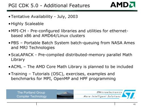 Building Blocks for 64-bit AMD Opteron Clusters - Linux Clusters ...