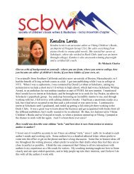 Kendra Levi Kendra Levin - Society of Children's Book Writers and ...