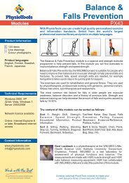 Balance & Falls Prevention - PhysioTools