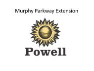 Murphy Parkway Extension - The City of Powell