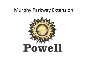 Murphy Parkway Extension - The City of Powell