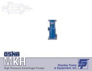 OSNA MKH High Multistage Centrifugal Pump - Shanley Pump and ...