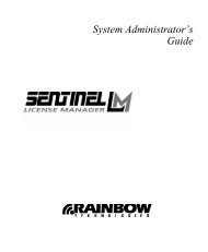 SentinelLM System Administrator's Guide - Statios