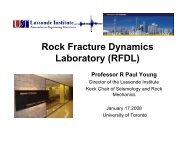 Rock Fracture Dynamics Laboratory (RFDL) - Civil Engineering