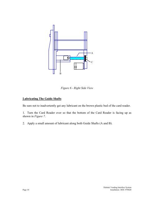 Debitek Vending Interface System - Smart Vend Corporation