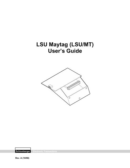 LSU Maytag (LSU/MT) User's Guide - Smart Vend Corporation