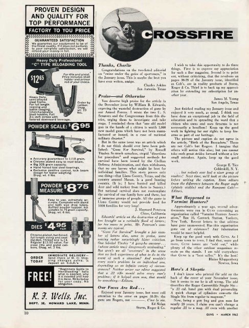 March 1962 - Guns Magazine