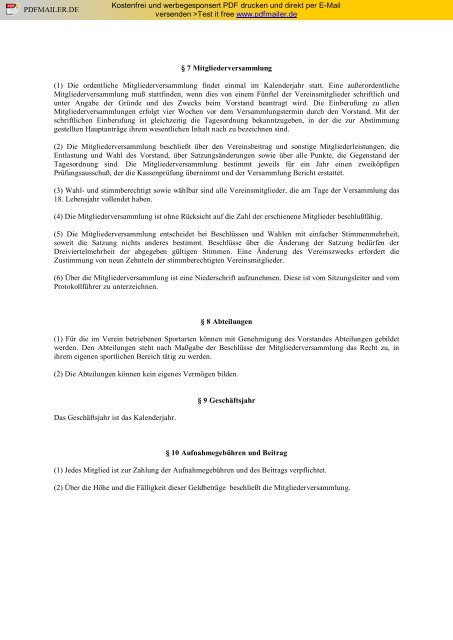 Vereinssatzung (pdf-Datei) - Eisstock-Club Brunn