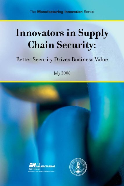 Innovators in Supply Chain Security: - IBM