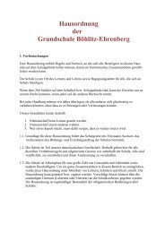 Organisatorisches - Grundschule BÃ¶hlitz-Ehrenberg