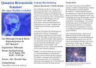 Quanten Bewusstsein Seminar - Silvan ZÃ¼lle