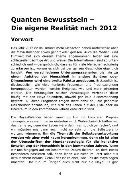 Quanten Bewusstsein â Die eigene RealitÃ¤t nach 2012 - Silvan ZÃ¼lle