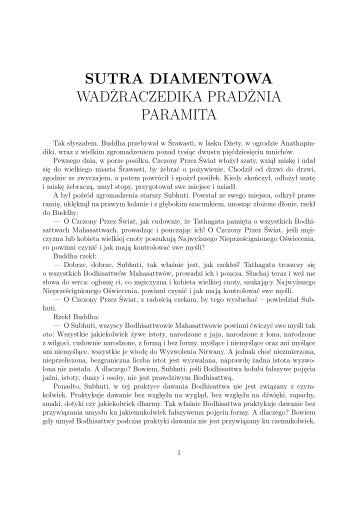 SUTRA DIAMENTOWA