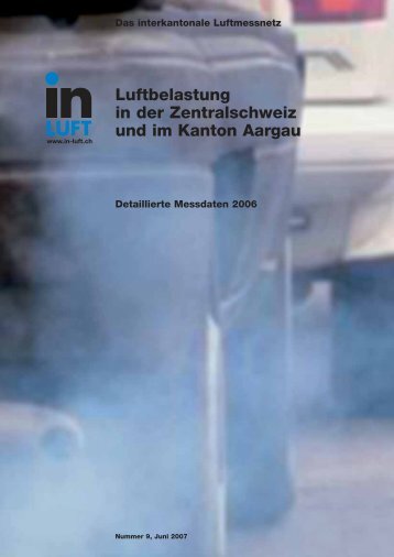 Luftbelastung in der Zentralschweiz und im Kanton Aargau - Luft-in.ch