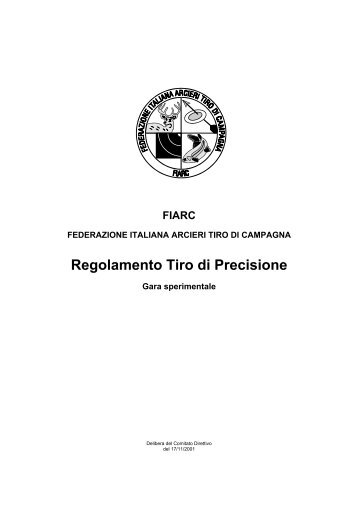FIARC - Il Regolamento del Tiro di Precisione - Federazione Italiana ...