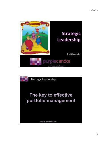 Strategic leadership handout