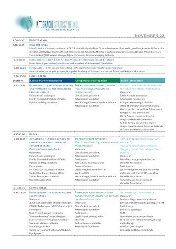 Konferensprogram - Tema asyl & integration