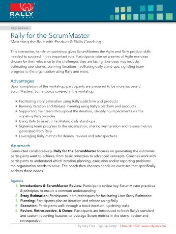 Rally for the ScrumMaster - Rally Software