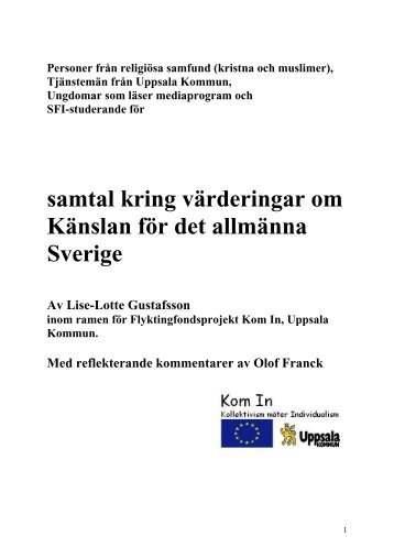 KÃ¤nslan fÃ¶r det allmÃ¤nna Sverige - Tema asyl & integration