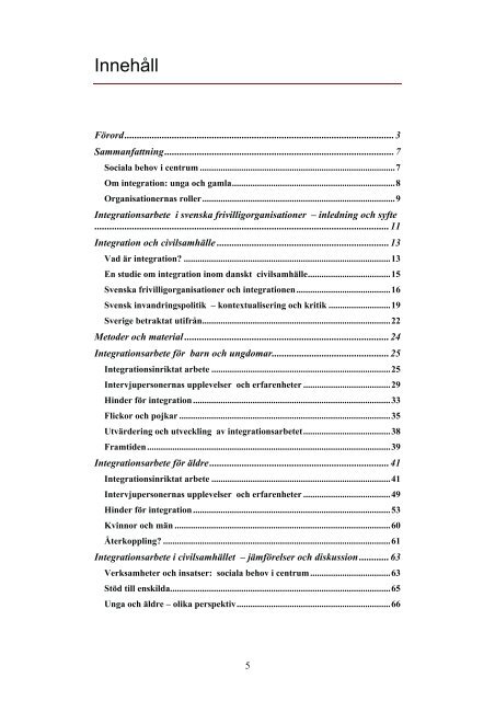 Integrationsarbete i civilsamhÃ¤llet - Unga och Ã¤ldre i ... - DiVA Portal