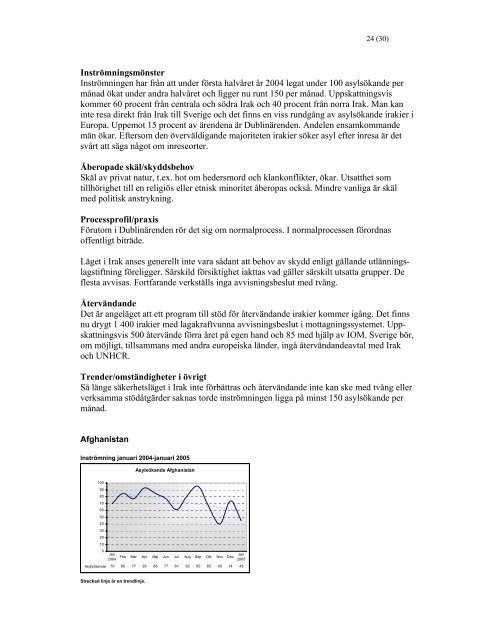 Migrationsverkets verksamhetsprognos 2005-2008 - Tema asyl ...