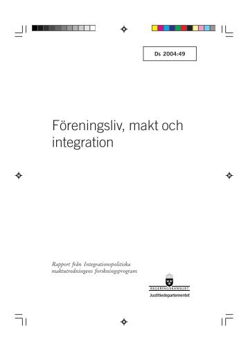 FÃ¶reningsliv, makt och integration - Tema asyl & integration