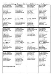 Ministranteneinteilung â Dezember 2011 â JÃ¤nner 2012 f ... - Zeillern