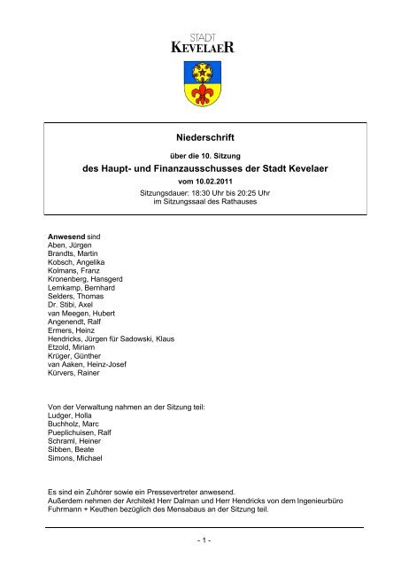 HuF 2011-02-10 NS.pdf - Stadtwerke Kevelaer