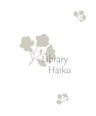 Library Haiku - the NMSU Library - New Mexico State University