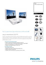 PET712/12 Philips Lecteur de DVD portable - Conforama