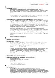 MÃ¶glichkeiten â€šIn Rauris' â€“ ABC