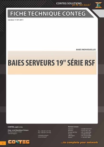 fiche technique conteg baies serveurs 19" sÃ©rie rsf