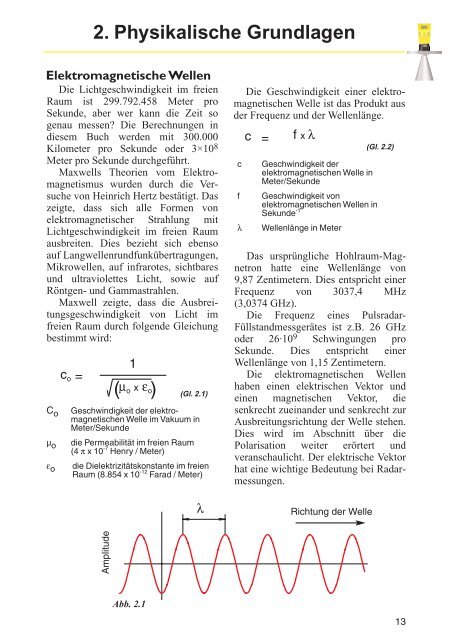 Füllstandmessung mit Radar - Vega