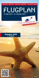 Sommerflugplan 2012 - Flughafen Rostock-Laage