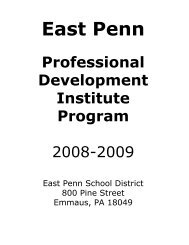 PDI book 08-09 - East Penn School District