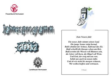 Jahresprogramm 2012 - Hornussen