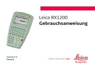 Leica RX1200 Gebrauchsanweisung - Geoaxxis