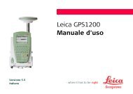 Leica GPS1200 Manuale d'uso - Geoaxxis