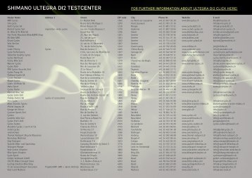 Shimano Ultegra Di2 teStcenter