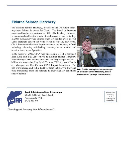 Volume 25 Issue 1 - Cook Inlet Aquaculture Association, Kenai, Alaska